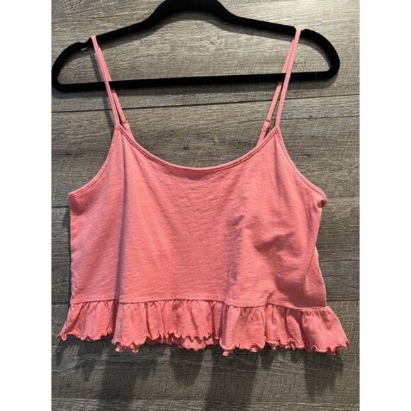 American Eagle Spaghetti Strap Cropped Halter Top Size Medium - Picture 1 of 3